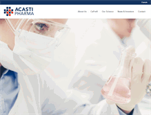 Tablet Screenshot of acastipharma.com